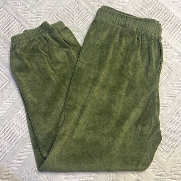 DONNI - Terry Henley Sweatpant in Basil - Picture 3 of 6